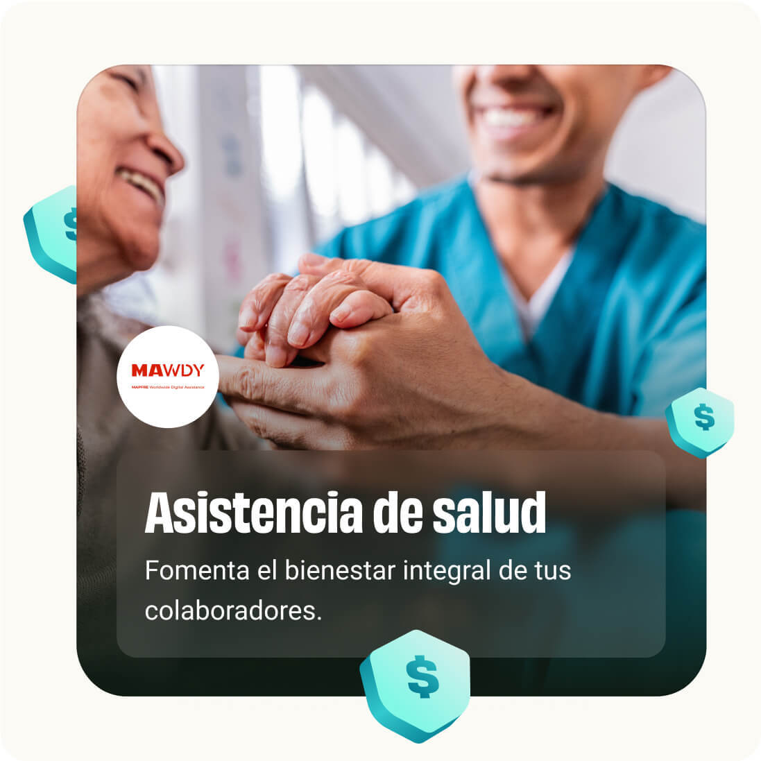Asistencia de salud para empleados con la plataforma Betterfly y MAWDY, fomentando el bienestar integral y la protección corporativa.